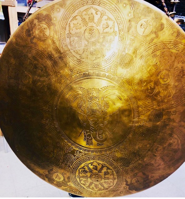 Nepali Gong Carved