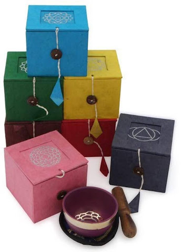 Metal Chakra Paper Box small