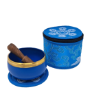 3 Inch Metal Chakra Round Brocade Gift Box