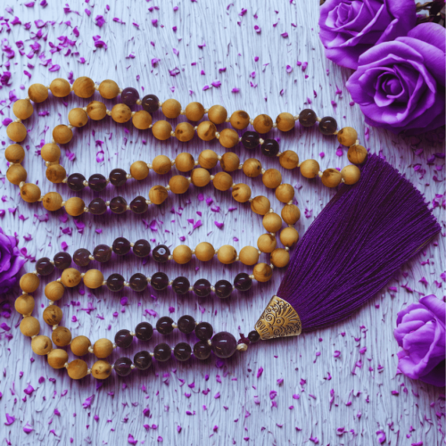 Cedarwood with Gemstone Malas - 6mm