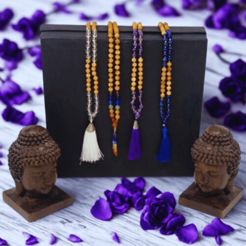 Cedarwood with Gemstone Malas