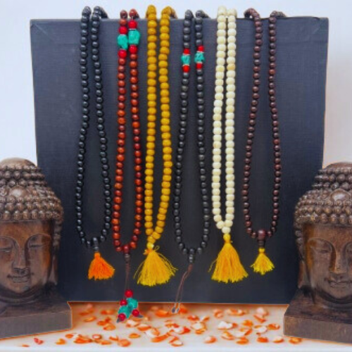 Malas with Wood & Bead Combo